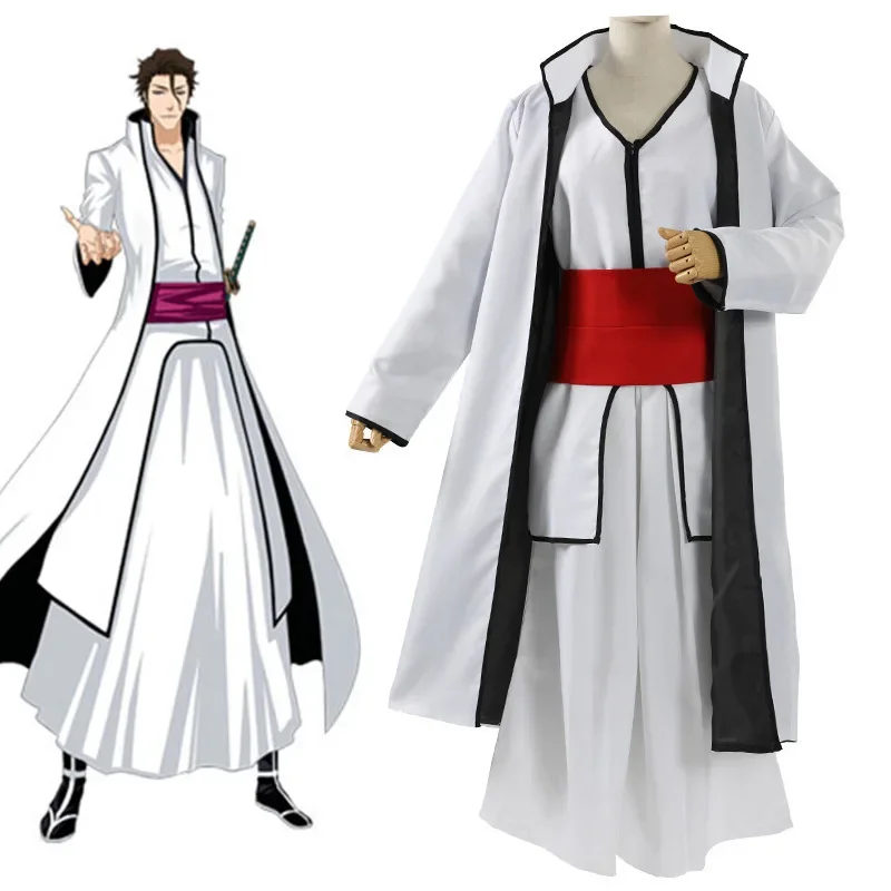 Anime BLEACH Arrancar Aizen Sousuke Cosplay Costume Kimono Suit Man Coat Cloak Inner Pants Suit Halloween Costume
Anime BLEACH Arrancar Aizen Sousuke Cosplay Costume Kimono Suit Man Coat Cloak Inner Pants Suit Halloween Costume