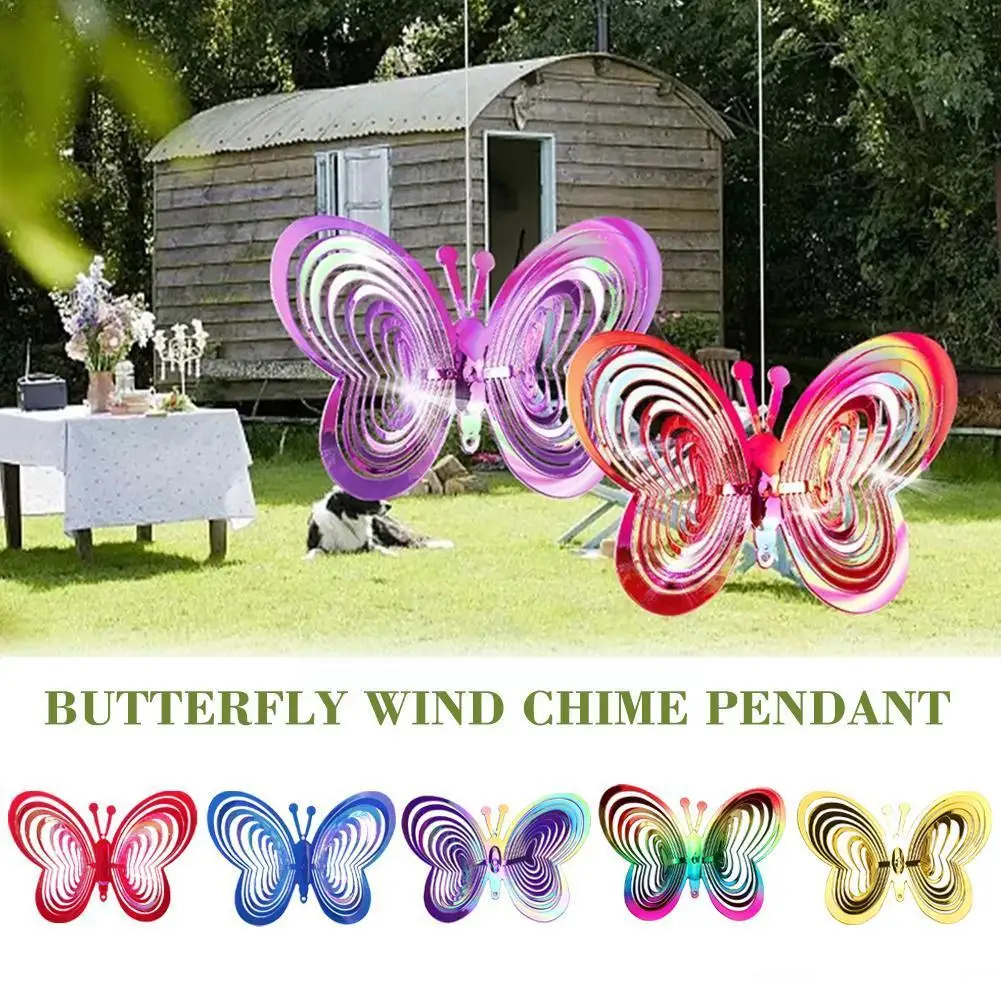 3D Butterfly Bird Repeller Spinner Wind Chimes Hanging Ornament Hanging Garden Outdoor Reflective Scarer Decoration Decorat X4H9
3D Butterfly Bird Repeller Spinner Wind Chimes Hanging Ornament Hanging Garden Outdoor Reflective Scarer Decoration Decorat X4H9
