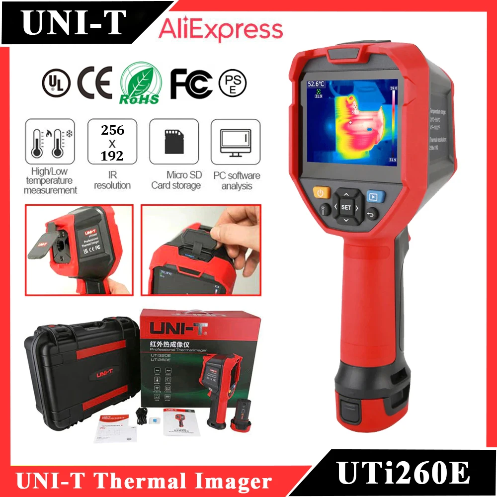 

UNI-T UTi260E Infrared Thermal Imager Camera 25Hz Industrial Professional Thermal Vision Repair Inspection Uti260 Thermovisor