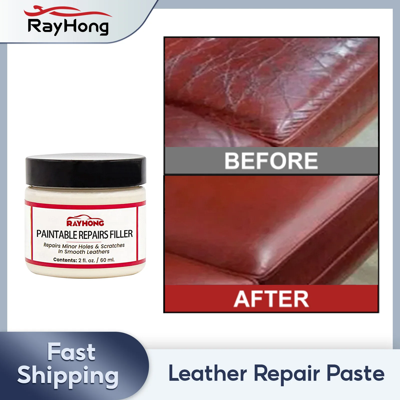 Leather Repair Paste Car Seat Holes Scratch Repair Sofa Shoes Leather Skin Filler Damage Renovation Liquid Leather Filling Paste
Leather Repair Paste Car Seat Holes Scratch Repair Sofa Shoes Leather Skin Filler Damage Renovation Liquid Leather Filling Paste