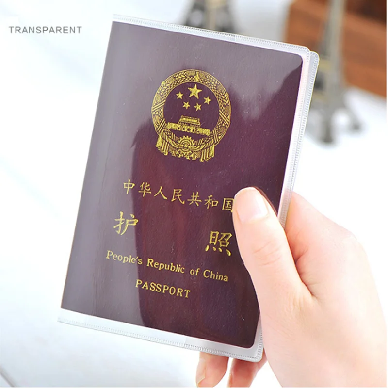 Фото Чехол-Кошелек для паспорта водонепроницаемый прозрачный из ПВХ удостоверения