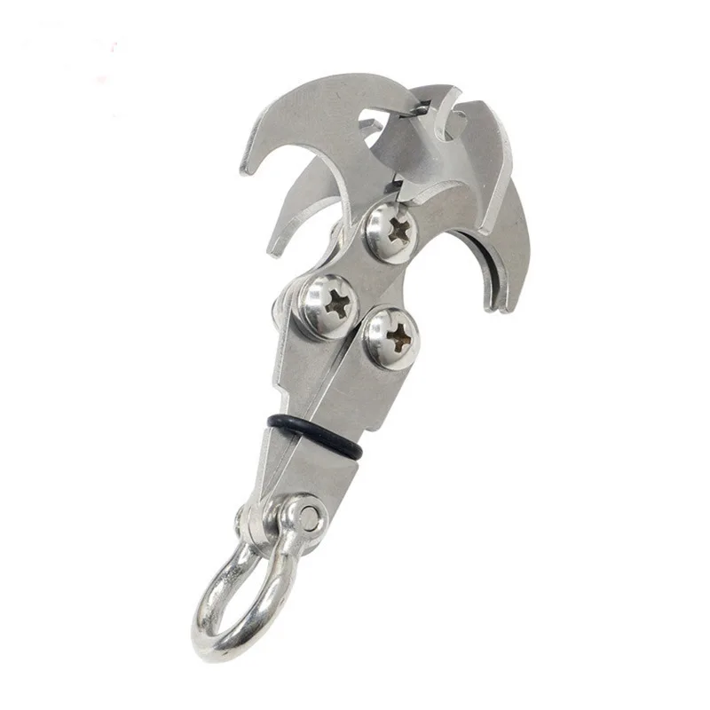 Outdoor Survival Gravity Hook Traction Rescue Tool Carabiner Multifunction Stainless Steel Foldable Grappling Climbing Claw
Outdoor Survival Gravity Hook Traction Rescue Tool Carabiner Multifunction Stainless Steel Foldable Grappling Climbing Claw
