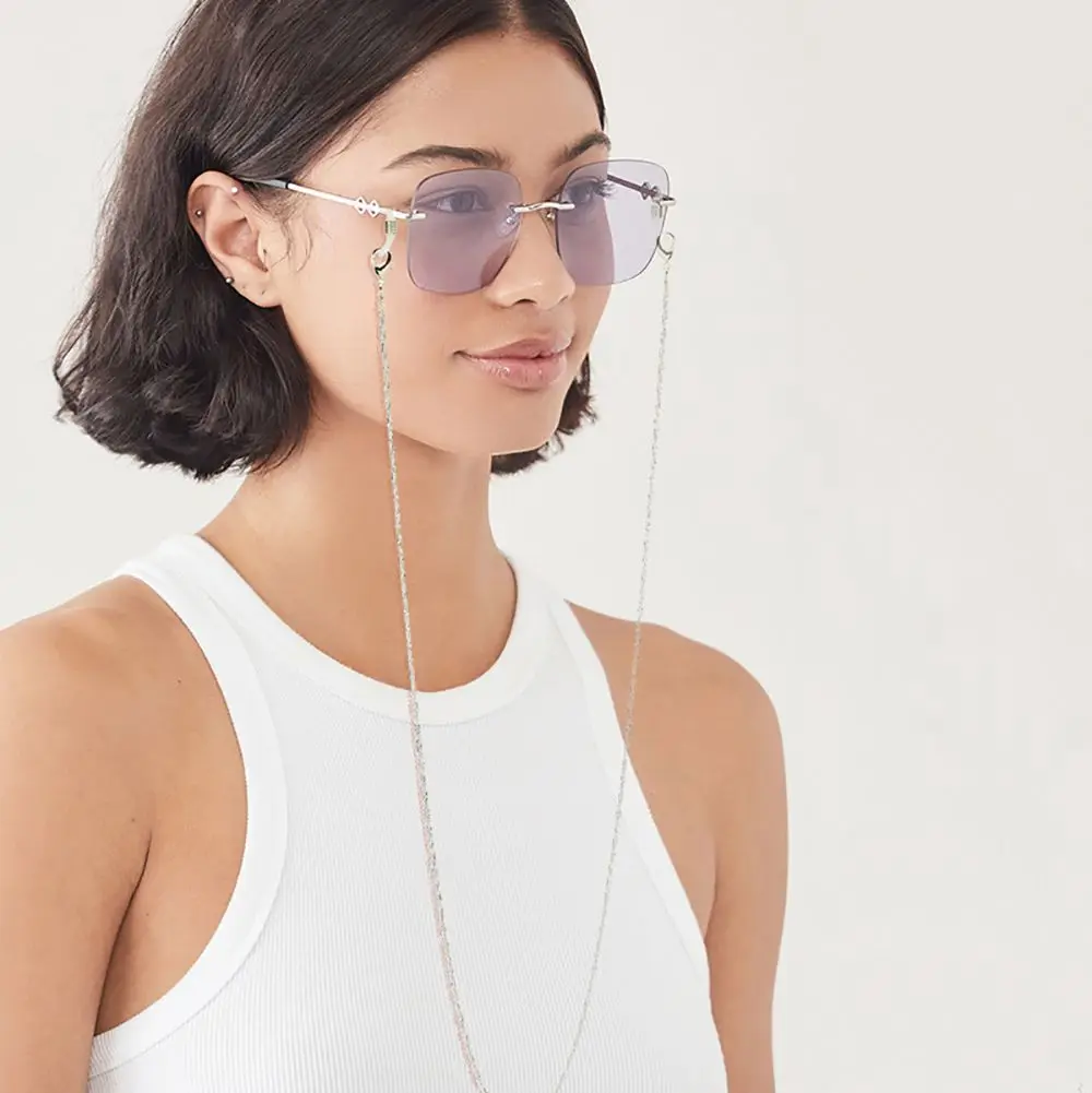 Male Starlight Minimalist Luxurious Female Sparkling Mask Chains Sunglasses Lanyards Cord Holders Eyeglass Chain | Аксессуары для