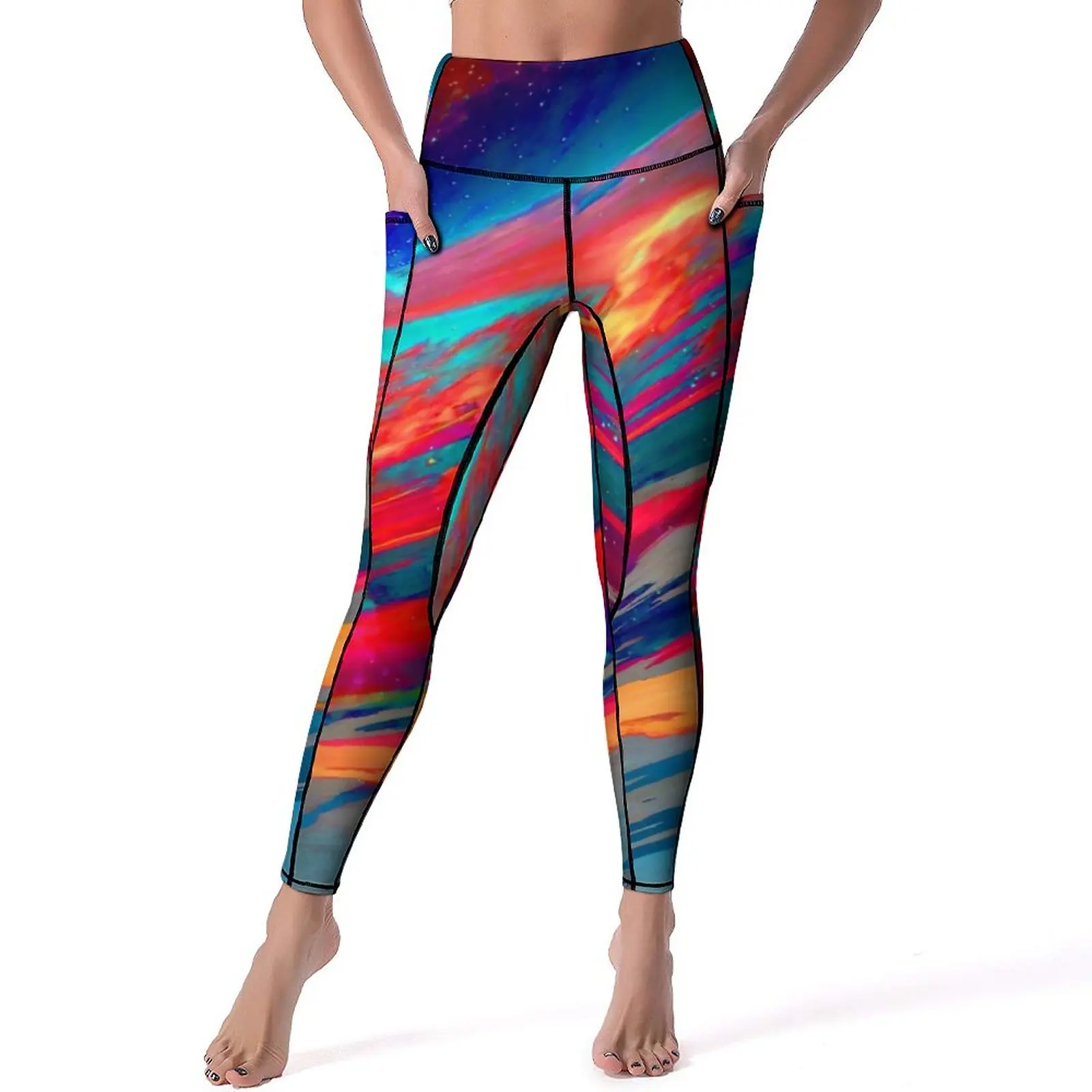 Abstract Sunset Leggings Trippy Nebula Print High Waist Yoga Pants Sweet Elastic Yoga Legging Lady Fitness Running Sport Pants
Abstract Sunset Leggings Trippy Nebula Print High Waist Yoga Pants Sweet Elastic Yoga Legging Lady Fitness Running Sport Pants