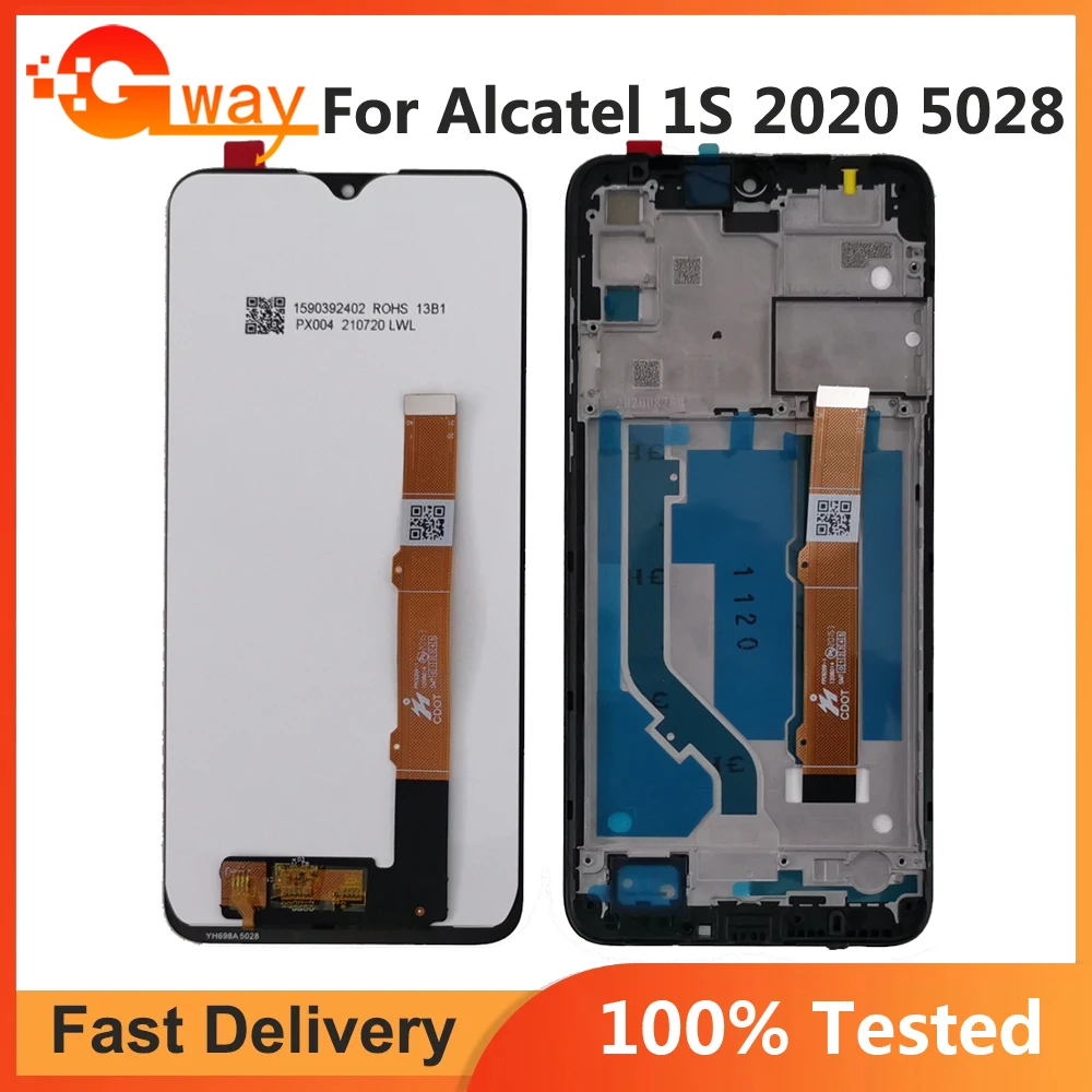 Для Alcatel 1S 2020 5028 5028Y 5028A 5028D ЖК-дисплей + сенсорный экран дигитайзер для Alcatel 1S 2020 ЖК-дисплей с рамкой запасные части
Для Alcatel 1S 2020 5028 5028Y 5028A 5028D ЖК-дисплей + сенсорный экран дигитайзер для Alcatel 1S 2020 ЖК-дисплей с рамкой запасные части