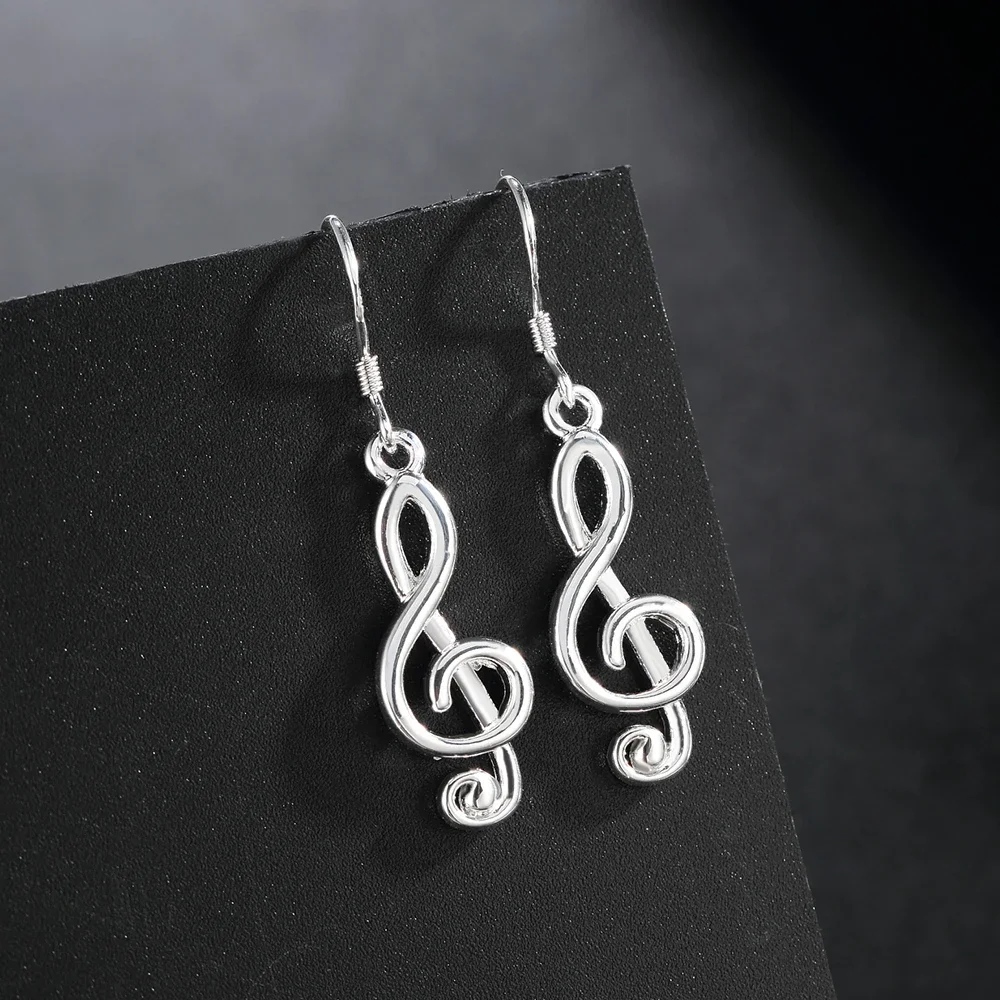 Selling 925 Sterling Silver Earrings for Women Fine Jewelry Valentine's Day Gift Romantic Music Notation Drop
Selling 925 Sterling Silver Earrings for Women Fine Jewelry Valentine's Day Gift Romantic Music Notation Drop