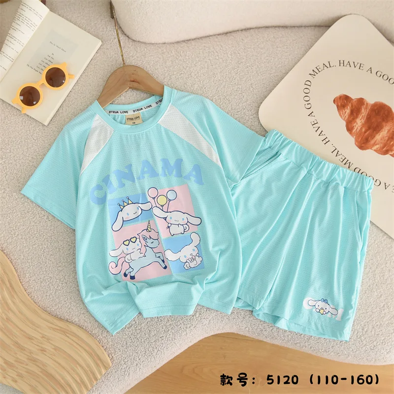 2024 Cute Kuromi My Melody Kids Short Sleeve 2Pcs Sanrio Kawaii Anime Cinnamoroll Print Tops Summer Sweet Cute Babys Fashion Set
2024 Cute Kuromi My Melody Kids Short Sleeve 2Pcs Sanrio Kawaii Anime Cinnamoroll Print Tops Summer Sweet Cute Babys Fashion Set