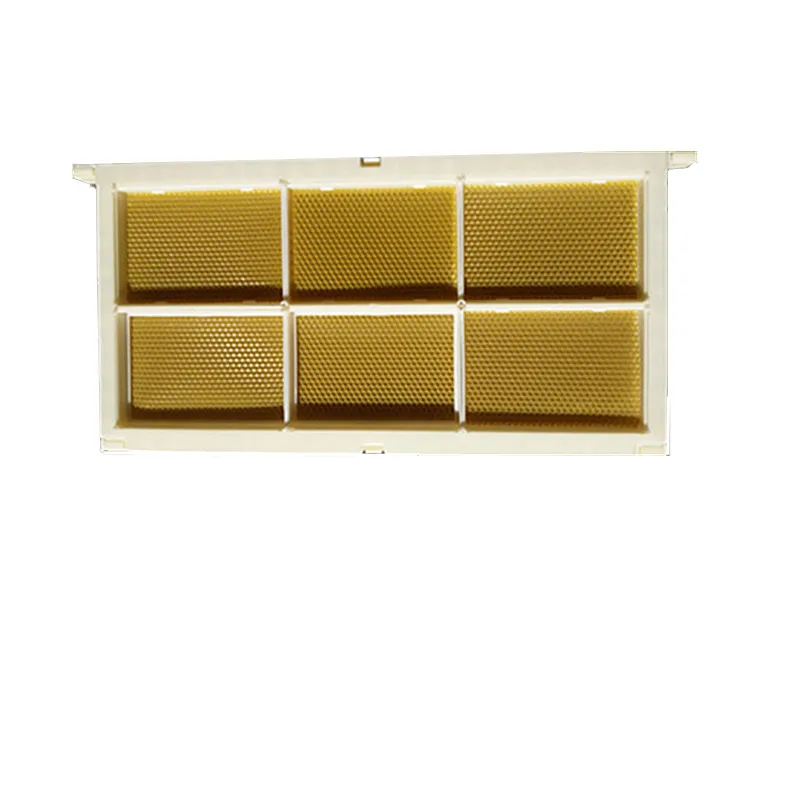 

Nest Honey Box Frame Plastic Nest Honey Grid Nest Honey Box Bee Yi Honeycomb Honey Full Package Bee 500G Transparent Box