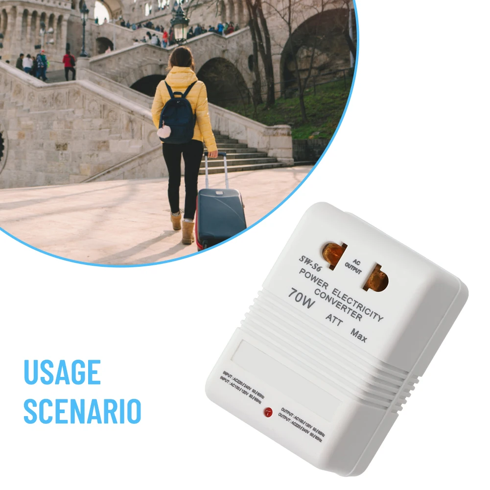 70W Transformer Travel Friendly Dual Channel Voltage Converter for 110/120V to 220/240V or 220/240V to 110/120V Conversion
70W Transformer Travel Friendly Dual Channel Voltage Converter for 110/120V to 220/240V or 220/240V to 110/120V Conversion