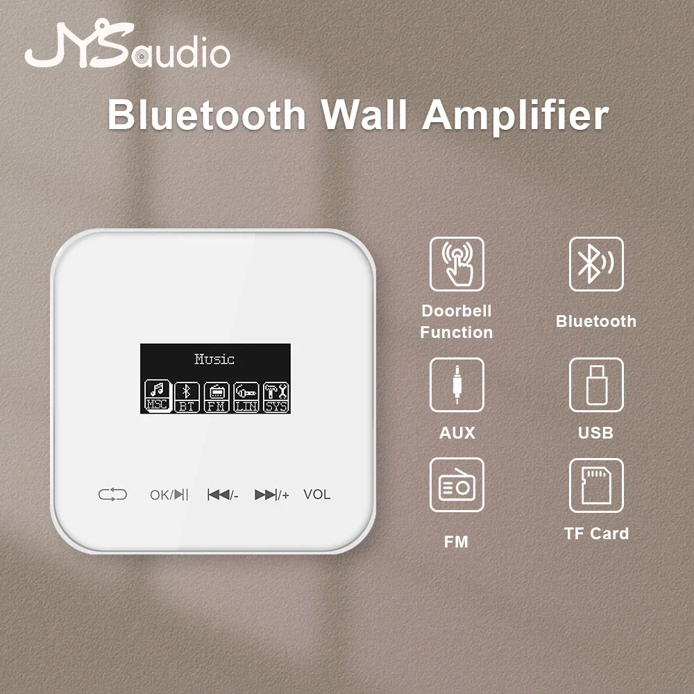 Home Theater Stereo Sound Bluetooth Wall Amplifier 1.7 Inch Display Touch Key 4*25W HiFi Music Player Audio Center EQ FM USB TF
Home Theater Stereo Sound Bluetooth Wall Amplifier 1.7 Inch Display Touch Key 4*25W HiFi Music Player Audio Center EQ FM USB TF