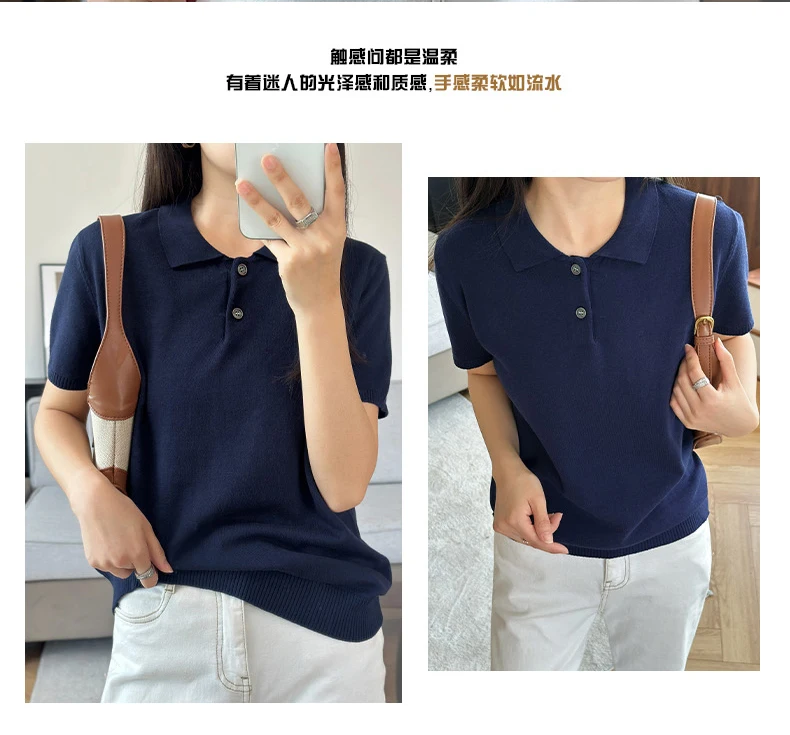 WinvyNee الصيف الملابس النسائية القطن بولو تي شيرت قصير الأكمام بولو طوق الملابس الصلبة بلوزة كاجوال الإناث بلايز أ 1002029 WinvyNee الصيف الملابس النسائية القطن بولو تي شيرت قصير الأكمام بولو طوق الملابس الصلبة بلوزة كاجوال الإناث بلايز أ 1002029