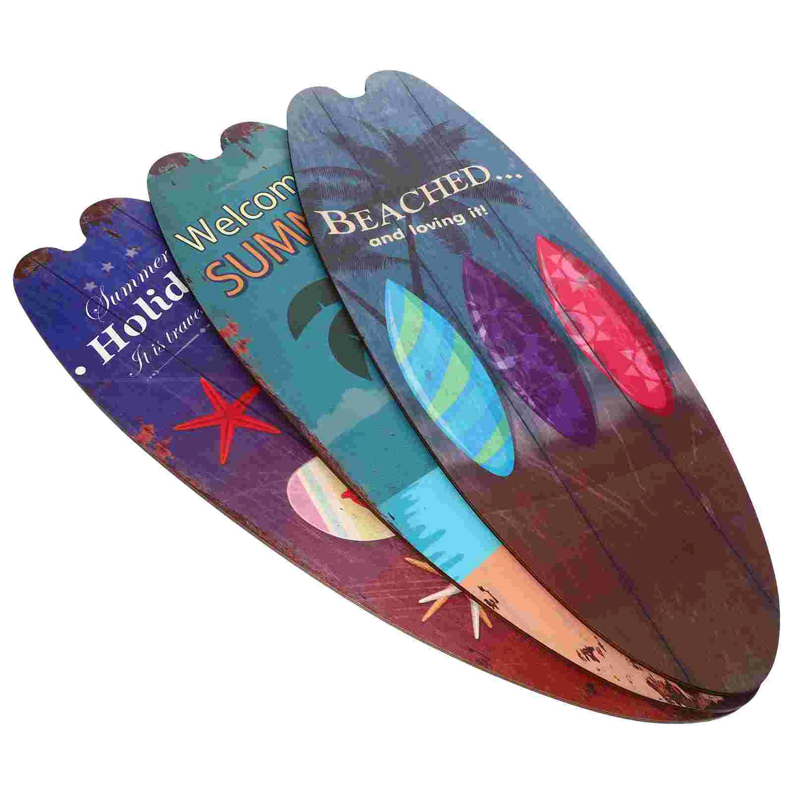 3 Pcs Decorate Summer Beach Surfboard Decoration Home Retro Wood Wall Hanging Signs
3 Pcs Decorate Summer Beach Surfboard Decoration Home Retro Wood Wall Hanging Signs