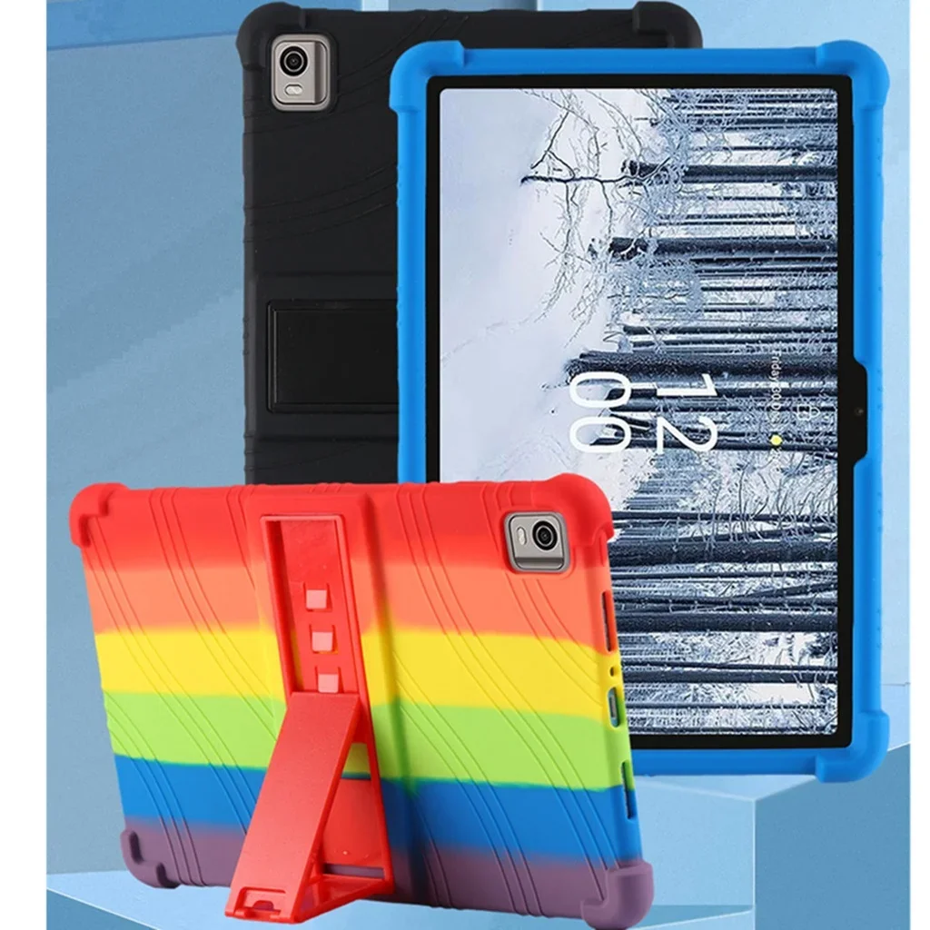 Kid Skin Soft Silicon Case for Nokia T21 (2022) 10.4 inch Tablet Cover for Nokia T21 With KickStand Protective Shell
Kid Skin Soft Silicon Case for Nokia T21 (2022) 10.4 inch Tablet Cover for Nokia T21 With KickStand Protective Shell