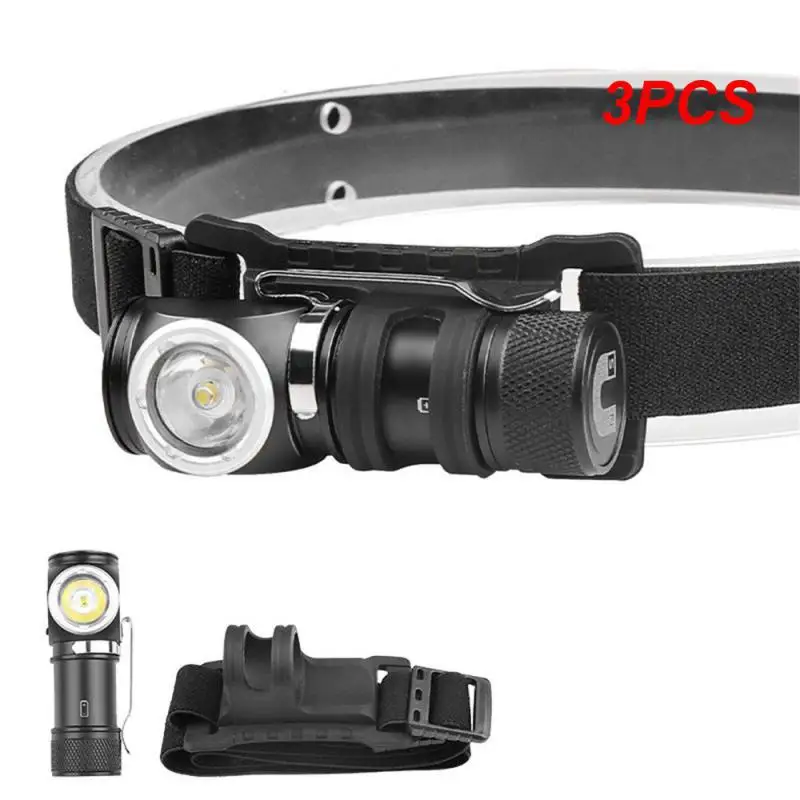 

3PCS Sensor Head Lamp Induction Headlamp COB LED Built-in Battery Flashlight USB Rechargeable Head 5 Lighting Modes Portable