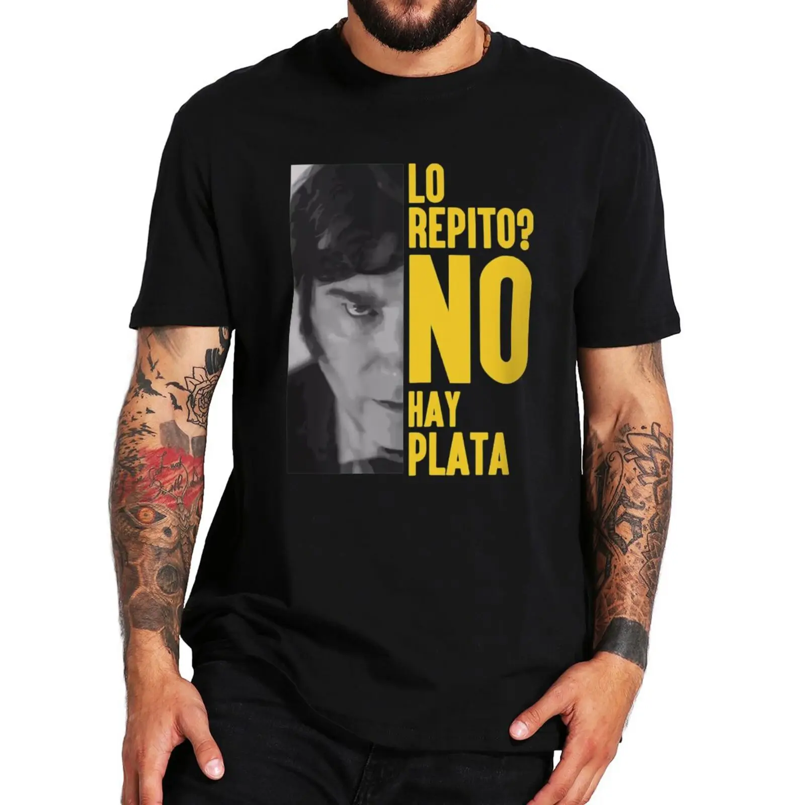 

Lo Repito No Hay Plata T Shirt 2023 Argentina Javier Milei President Fans Short Sleeve Casual 100% Cotton Soft Unisex T-shirts