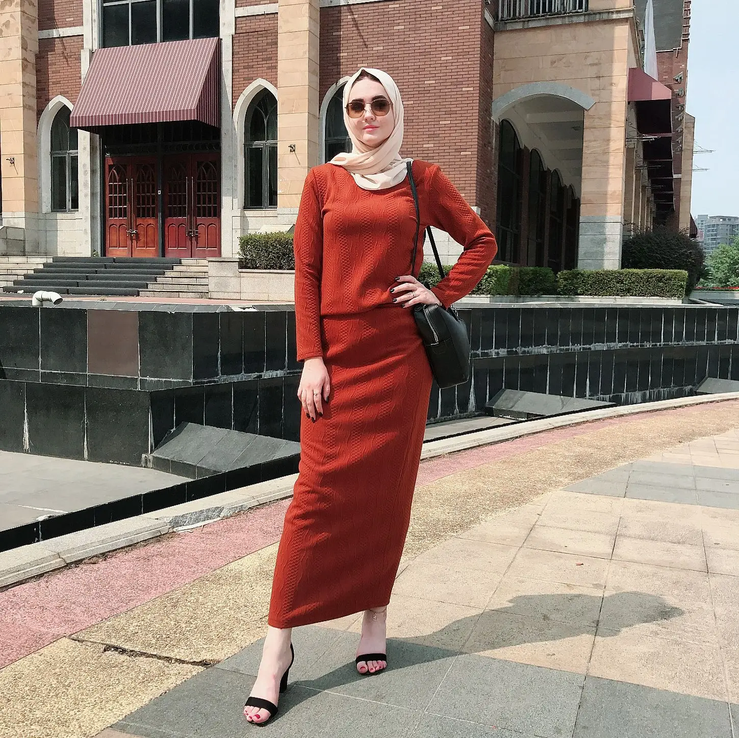 

Fashion Muslim Kimono Ramadan Solid Casual Womens Set Dubai Turkey Eid Islamic Loose Comfortable Two Piece Sets Womens Outifits