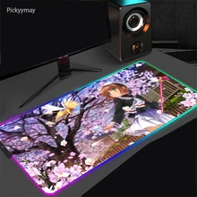 Anime Cardcaptor Sakura Gaming RGB Mouse Pad Large Rubber LED Gamer Table Computer Mousepad Keyboard Desk Play Mats Backlight
Anime Cardcaptor Sakura Gaming RGB Mouse Pad Large Rubber LED Gamer Table Computer Mousepad Keyboard Desk Play Mats Backlight
