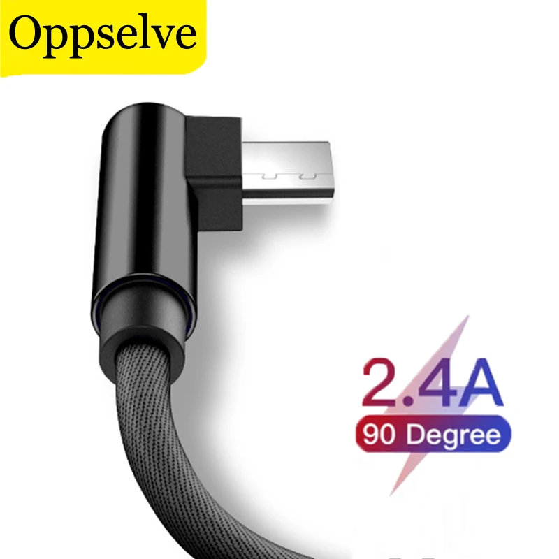 Oppselve 90 Degree Elbow Micro USB Type C Data Cable For Samsung S20 Huawei Xiaomi Charger Cord Fast Charger Cable L-Shape Wire
Oppselve 90 Degree Elbow Micro USB Type C Data Cable For Samsung S20 Huawei Xiaomi Charger Cord Fast Charger Cable L-Shape Wire