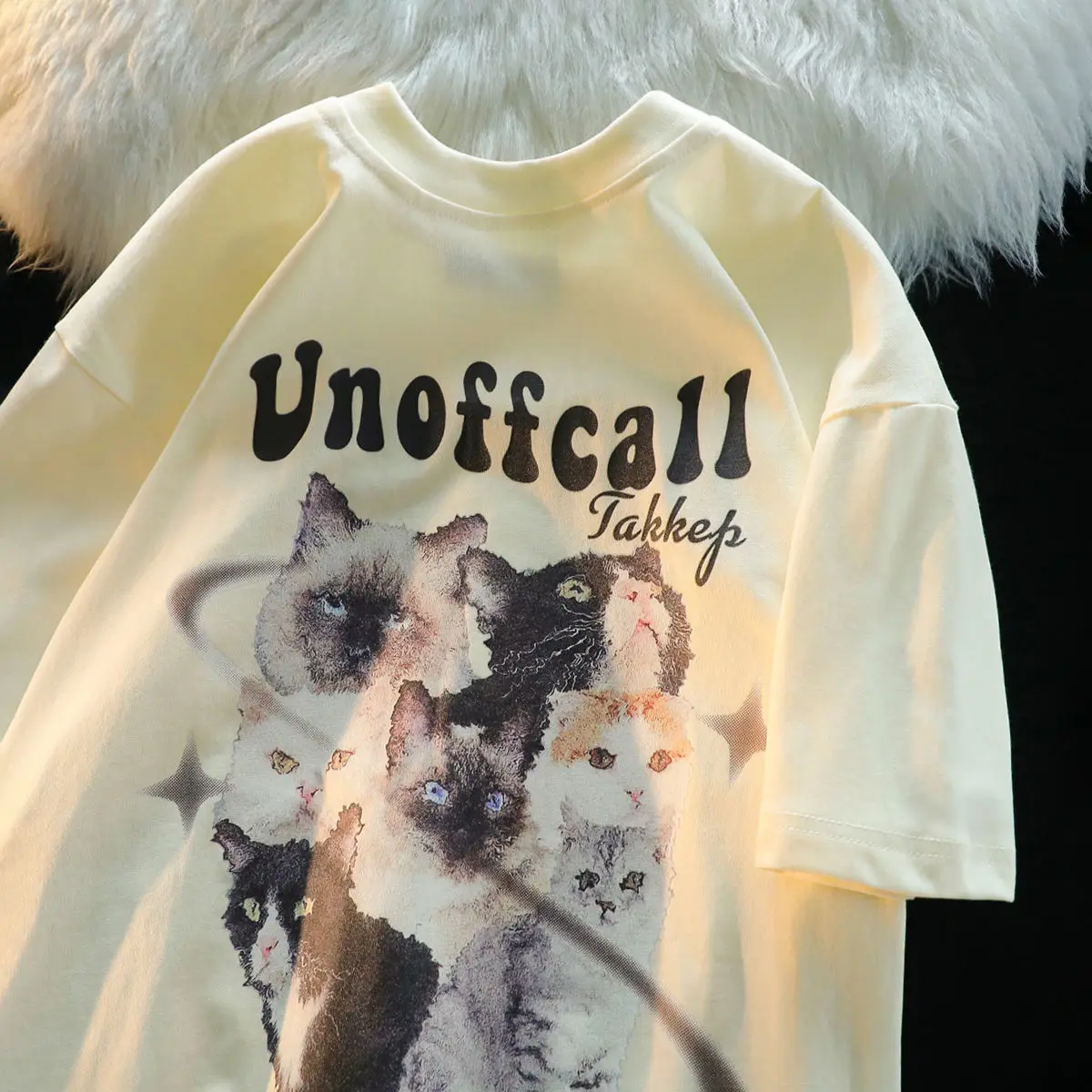 Cotton Cute Fresh Cat Graphic T shirt Top Fashion Summer Harajuku Loose Men and Women Street Retro kawaii clothes Short Sleeve
Cotton Cute Fresh Cat Graphic T shirt Top Fashion Summer Harajuku Loose Men and Women Street Retro kawaii clothes Short Sleeve