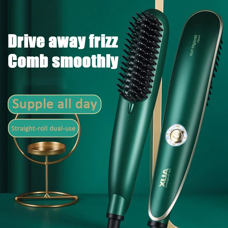 Lazy Straightener Comb for Household Electric Comb Negative Ion Comb Splint Flat Hair Curly Hair Dual Straightener for Hair 
Lazy Straightener Comb for Household Electric Comb Negative Ion Comb Splint Flat Hair Curly Hair Dual Straightener for Hair