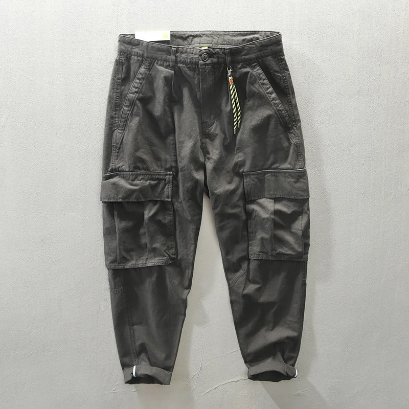 Pure Cotton Sold Color Joggers Pants for Men Harajuku Streetwear Tactical Fashion Multiple Pockets Cargo Trousers Male Clothes
Pure Cotton Sold Color Joggers Pants for Men Harajuku Streetwear Tactical Fashion Multiple Pockets Cargo Trousers Male Clothes