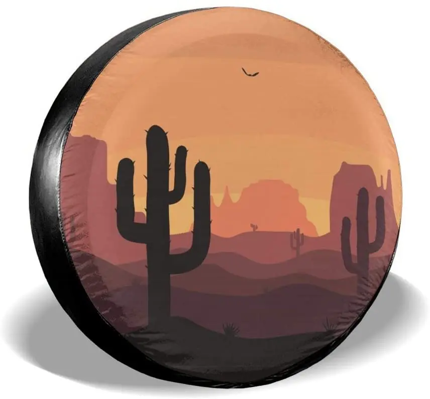 Foruidea Desert Sunset Cactus Spare Tire Cover Waterproof Dust-Proof UV Sun Wheel Tire Cover Fit for Jeep,Trailer, RV, SUV and M
Foruidea Desert Sunset Cactus Spare Tire Cover Waterproof Dust-Proof UV Sun Wheel Tire Cover Fit for Jeep,Trailer, RV, SUV and M