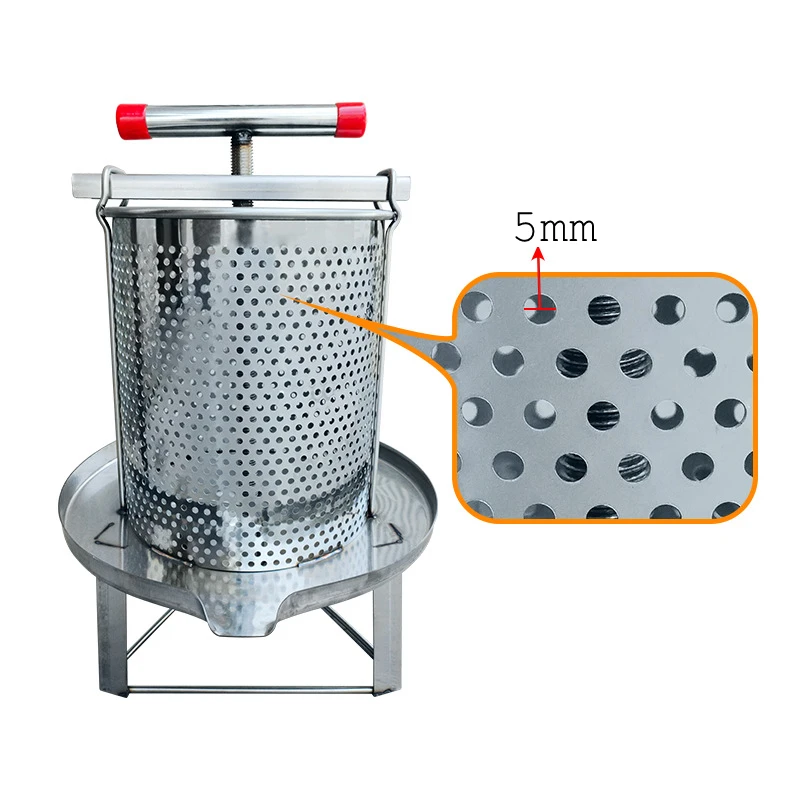 5 Units Honey Press 10L 2.5 Gal Food Grade Stainless Steel Fruit Juice Press Fruit Wine Squeezer Vegetable Juicer Vino Press
5 Units Honey Press 10L 2.5 Gal Food Grade Stainless Steel Fruit Juice Press Fruit Wine Squeezer Vegetable Juicer Vino Press