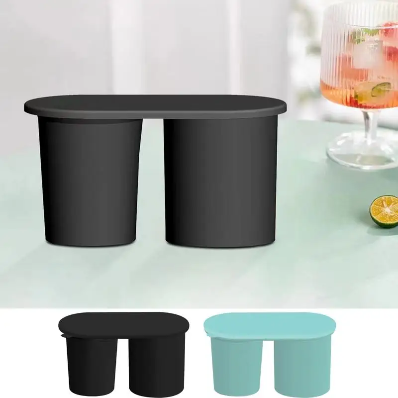 Silicone Ice Cube Maker with Lid 2 Hollow Cylinder ice molder freezer Cubes Bin Reusable Whiskey cube molds kitchen tools
Silicone Ice Cube Maker with Lid 2 Hollow Cylinder ice molder freezer Cubes Bin Reusable Whiskey cube molds kitchen tools