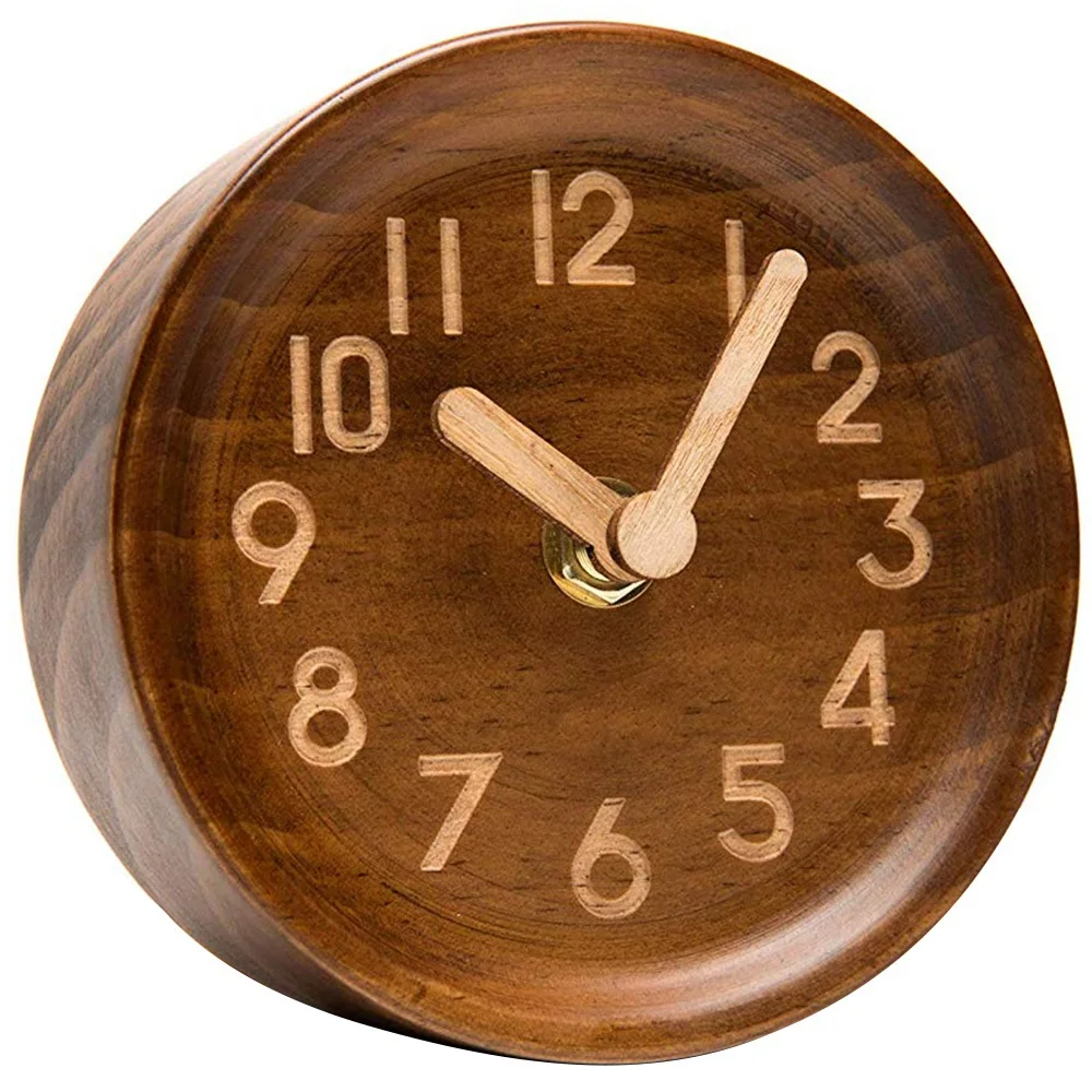 Wooden Desk & Table Analog Clock Made Of Genuine Pine(Dark)-Battery Operated With Precise Silent Sweep
Wooden Desk & Table Analog Clock Made Of Genuine Pine(Dark)-Battery Operated With Precise Silent Sweep