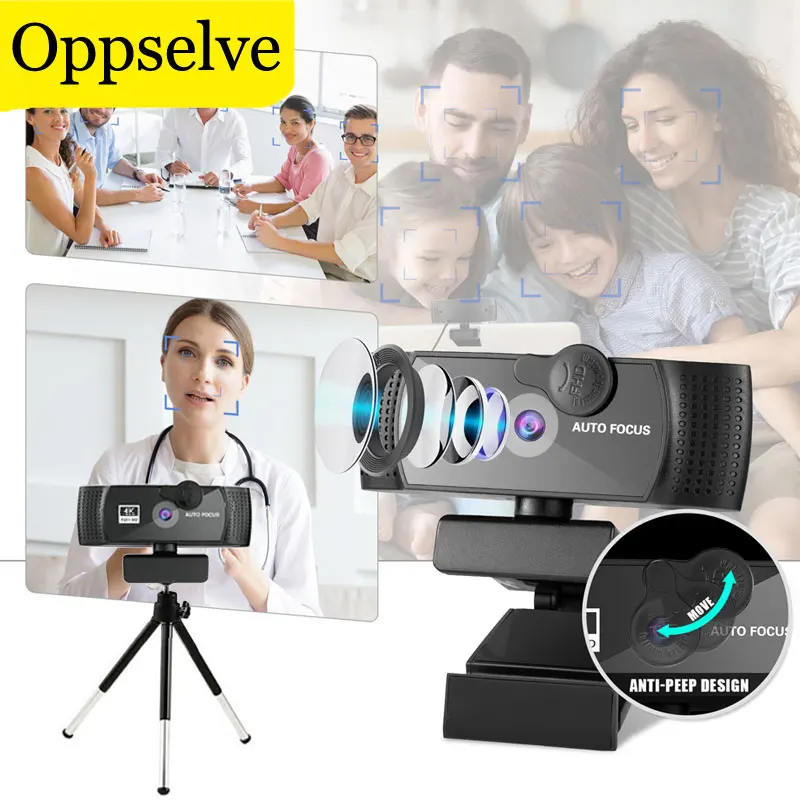 2K 4K Web Camera, Autofocus Webcam With Microphone Privacy Cover 1080P Autofocus Full HD USB Computer Camera For Laptop Macbook
2K 4K Web Camera, Autofocus Webcam With Microphone Privacy Cover 1080P Autofocus Full HD USB Computer Camera For Laptop Macbook