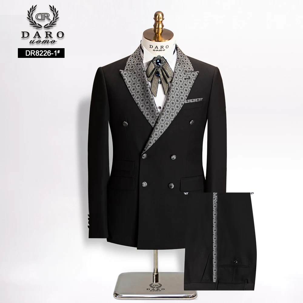 DARO2024 Fashion Black Men Suits Slim Fit Blazer Pants 2 Pieces Tailor-made Luxury Business Party Wedding Tuxedos for Men 8226
DARO2024 Fashion Black Men Suits Slim Fit Blazer Pants 2 Pieces Tailor-made Luxury Business Party Wedding Tuxedos for Men 8226