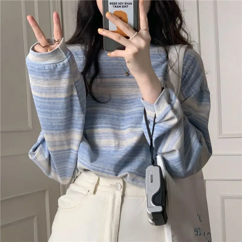 Striped Long Sleeve T-shirt Women's Spring And Autumn 2023 New Casual Top
Striped Long Sleeve T-shirt Women's Spring And Autumn 2023 New Casual Top