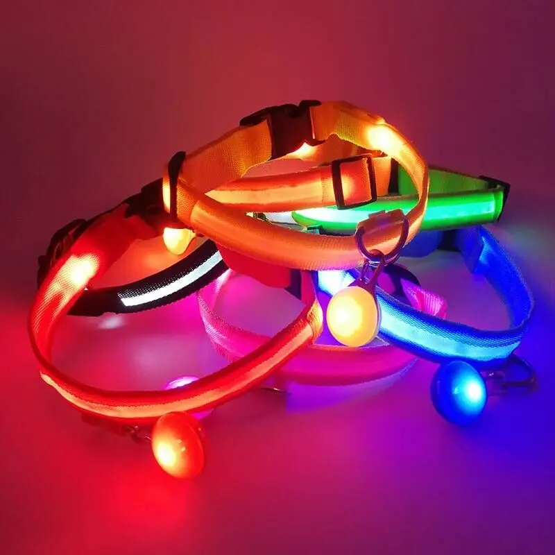 USB Charging LED Dog Collar Adjustable Flashing Rechargea Nylon Leash Collar Pet Night Light Flashing Necklace Fluorescent Leash
USB Charging LED Dog Collar Adjustable Flashing Rechargea Nylon Leash Collar Pet Night Light Flashing Necklace Fluorescent Leash