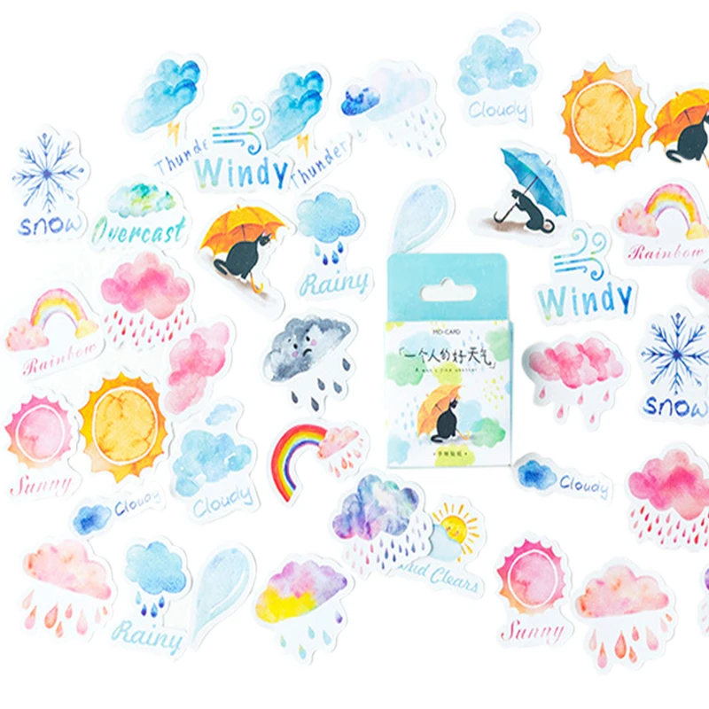 40packs/lot Kawaii Diary Adhesive One Person Good Weather Boxed Stickers Cartoon Scrapbooking Decorative DIY Stickers Wholesale
40packs/lot Kawaii Diary Adhesive One Person Good Weather Boxed Stickers Cartoon Scrapbooking Decorative DIY Stickers Wholesale