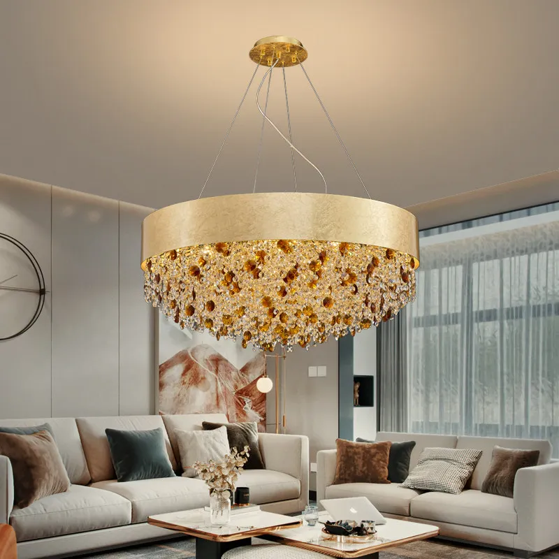 New design modern crystal chandelier for living room luxury gold hanging light fixture dining room bedroom led cristal lustre
New design modern crystal chandelier for living room luxury gold hanging light fixture dining room bedroom led cristal lustre