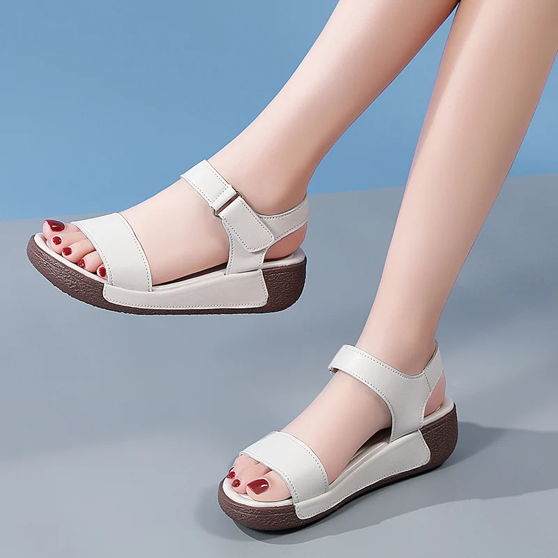 

Women's Wedges Sandals Summer New Woman Low Platform Shoes Sandals Heeled Fashion Shoes Female Footwear Wedges Shoes