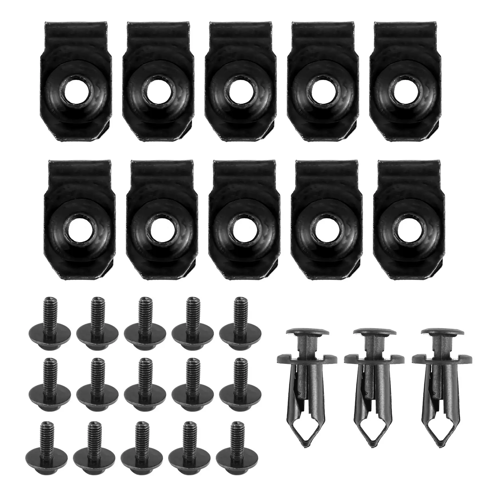 Engine Under Cover Splash Body Bumper Retainer Fastener Rivet Clips Extruded U-Nuts for G35 G37 FX35 FX45 EX35
Engine Under Cover Splash Body Bumper Retainer Fastener Rivet Clips Extruded U-Nuts for G35 G37 FX35 FX45 EX35
