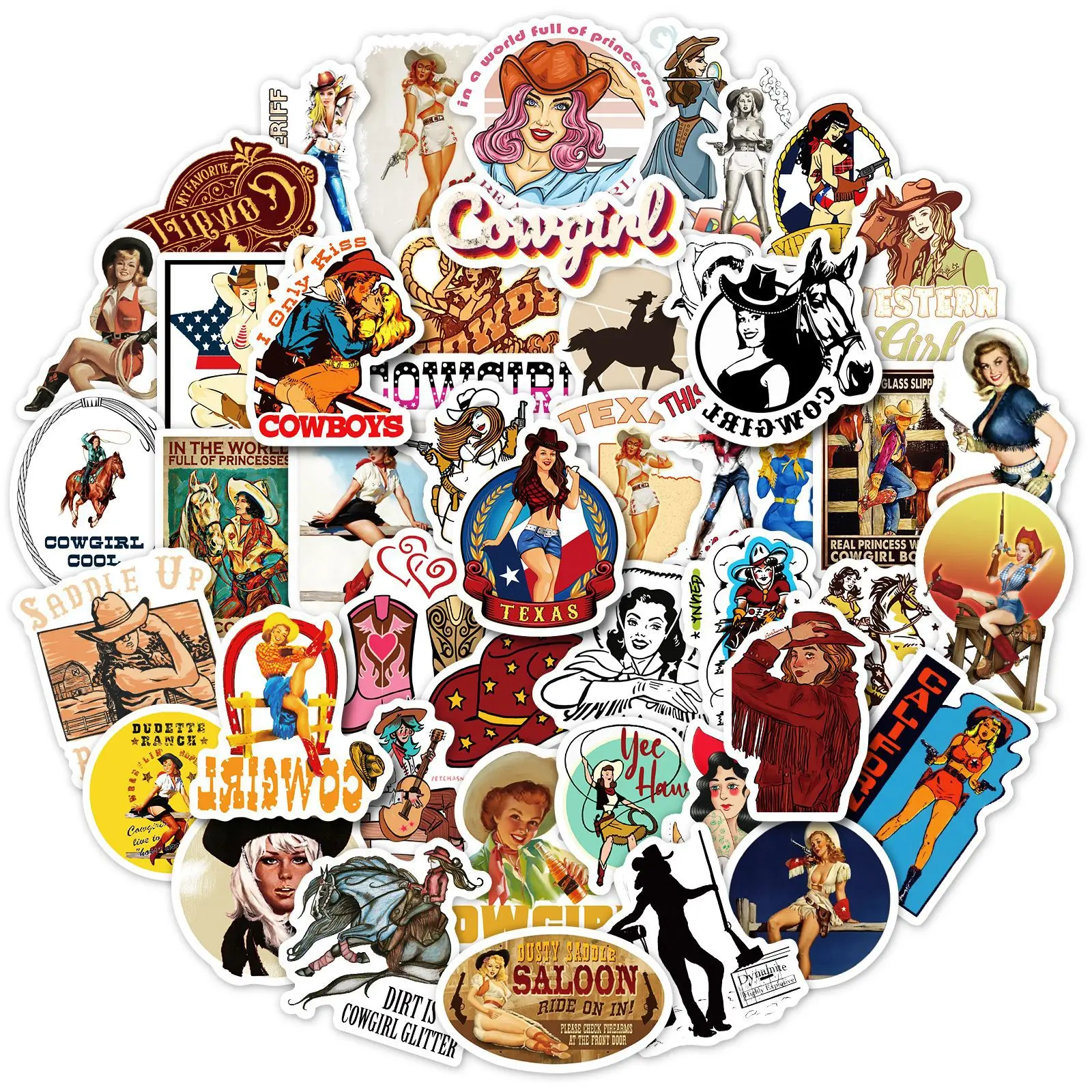 10/30/50/100Pcs Vintage Western Cowboy Collection Girl Sticker DIY Phone Laptop Luggage Skateboard Graffiti Decals for Kids Toys
10/30/50/100Pcs Vintage Western Cowboy Collection Girl Sticker DIY Phone Laptop Luggage Skateboard Graffiti Decals for Kids Toys