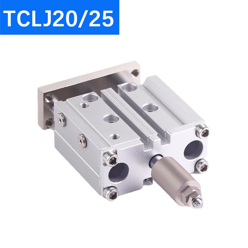 

TCLJ20 TCLJ25 Bore 10-175 Compact pneumatic air cylinder with guide rod cylinder TCLJ20-10 TCLJ20-20 TCLJ20-30
