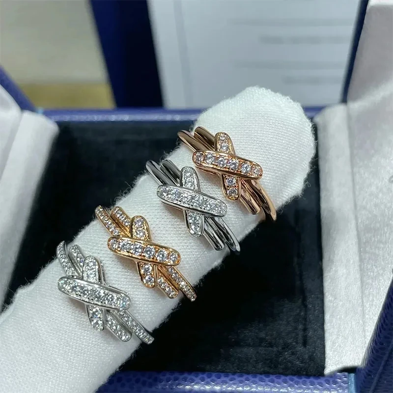 Luxury Brand High Quality Paris - France S925 Silver Jeux De Liens Joy Wedding Ring as a Gift for Lovers
Luxury Brand High Quality Paris - France S925 Silver Jeux De Liens Joy Wedding Ring as a Gift for Lovers