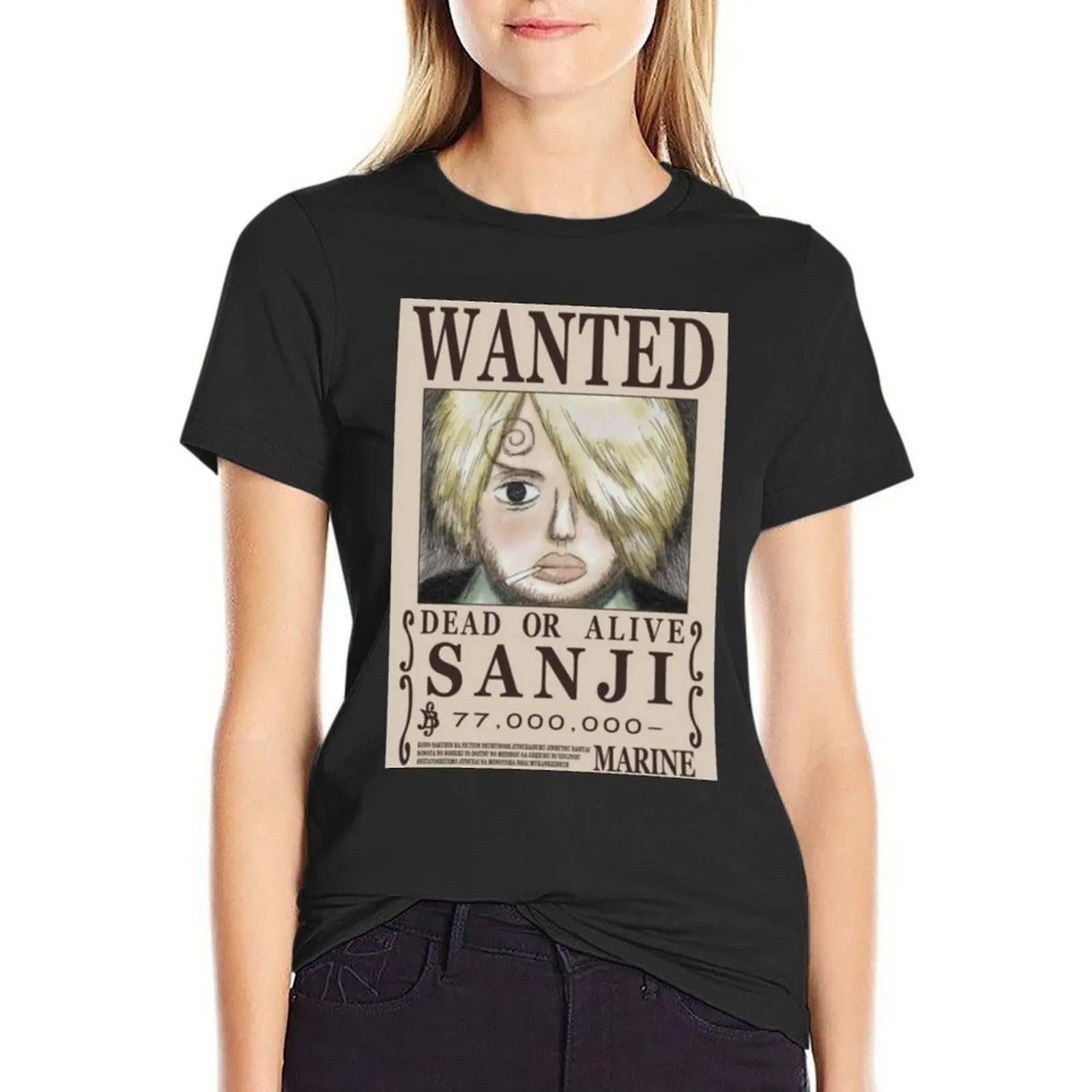 Sanji first wanted poster Classic T-shirt plus size tops oversized summer clothes t shirt Women
Sanji first wanted poster Classic T-shirt plus size tops oversized summer clothes t shirt Women