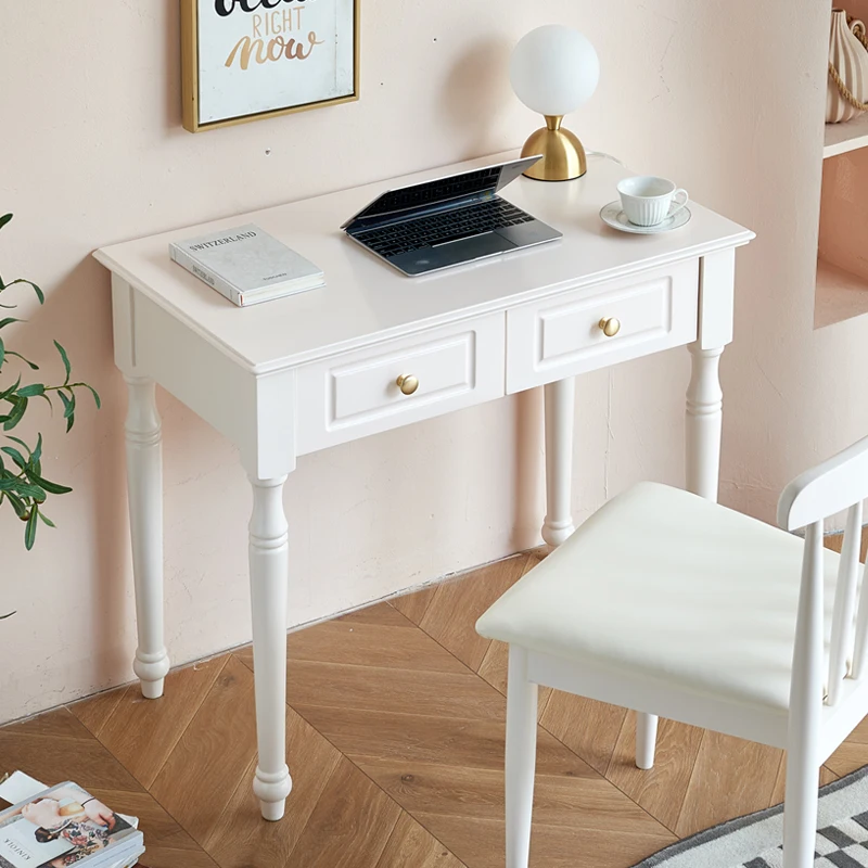 Solid Wood Desk Bedroom Small Apartment Student Household Simple Computer Desk White
Solid Wood Desk Bedroom Small Apartment Student Household Simple Computer Desk White