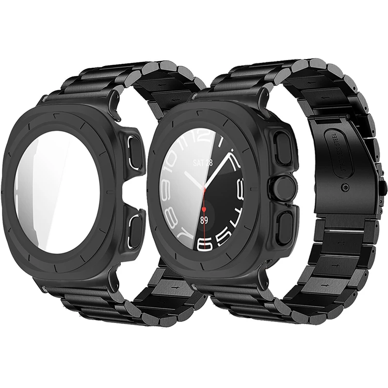 Защитный чехол для Samsung Galaxy Watch 7 Ultra 47 мм, чехол из поликарбоната + пленка из закаленного стекла для galaxy watch 7 ultra 47 мм, браслеты
Защитный чехол для Samsung Galaxy Watch 7 Ultra 47 мм, чехол из поликарбоната + пленка из закаленного стекла для galaxy watch 7 ultra 47 мм, браслеты