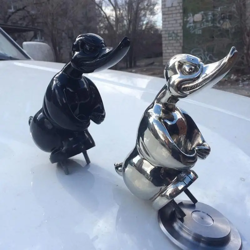 Sliver Or Black Car Decoration Angry Duck Car Hood Ornament Strong Duck Curiosity Car Motorcycle Decoration Ornaments
Sliver Or Black Car Decoration Angry Duck Car Hood Ornament Strong Duck Curiosity Car Motorcycle Decoration Ornaments