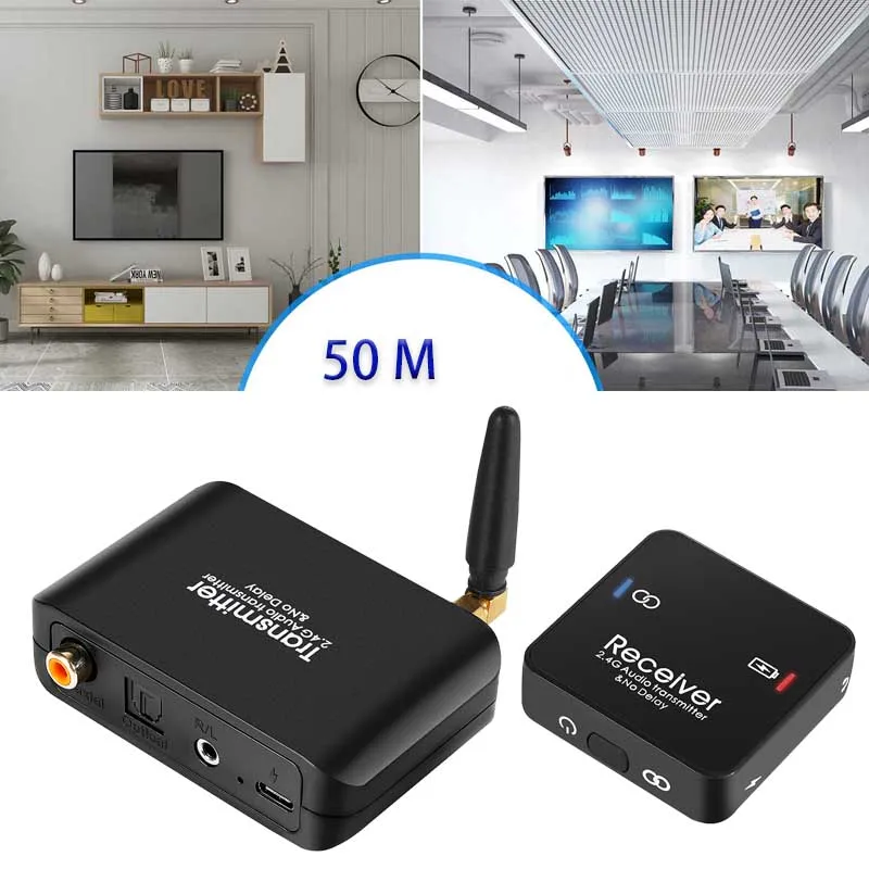 Audio Transmitter And Receiver No Delay Digital Wireless Audio Adapter 2.4G Game live screen splitter Audio Adapter Converter
Audio Transmitter And Receiver No Delay Digital Wireless Audio Adapter 2.4G Game live screen splitter Audio Adapter Converter