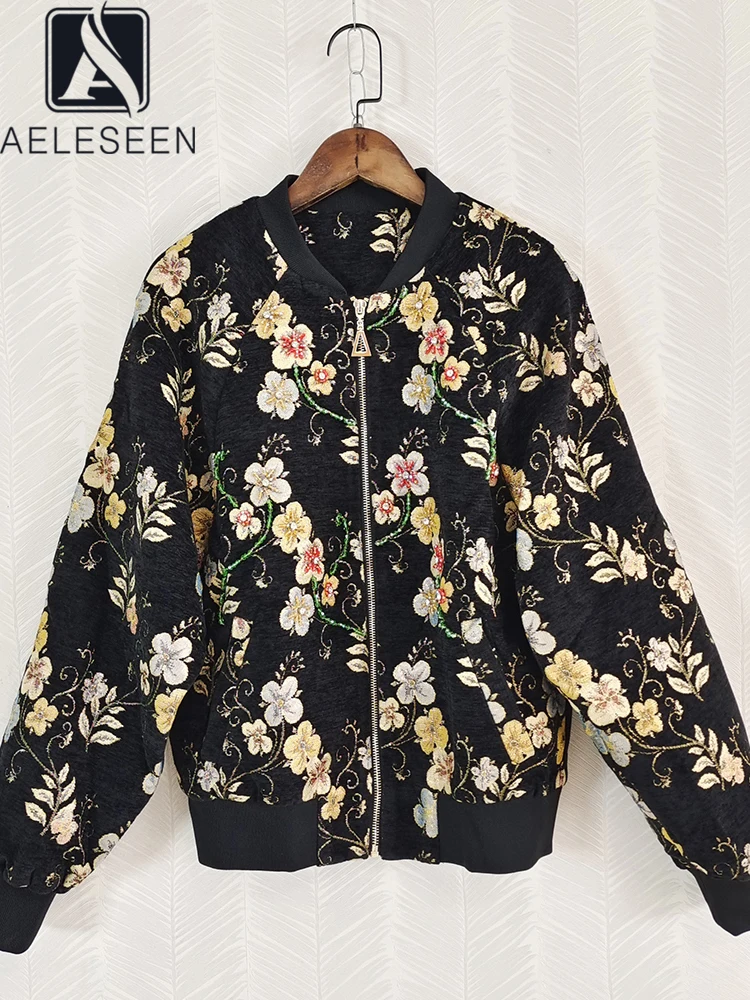 AELESEEN Autumn Winter Women Jacket 2023 Runway Fashion Flower Print Jacquard Beading Diamonds High Quality Warm Female Coat
AELESEEN Autumn Winter Women Jacket 2023 Runway Fashion Flower Print Jacquard Beading Diamonds High Quality Warm Female Coat