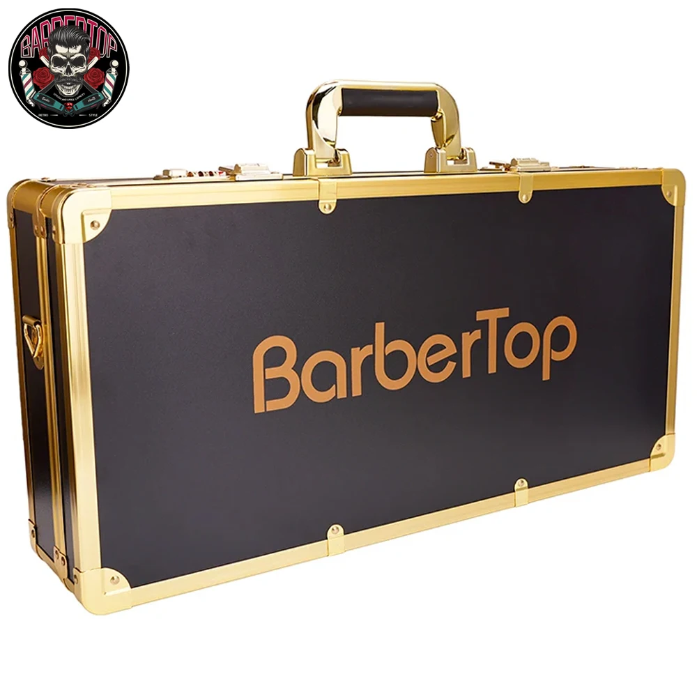 

BARBERTOP Aluminum Suitcase Barber Tool Storage Case Hairdressing Accessories Carrying Box Salon Large Capacity Toolbox