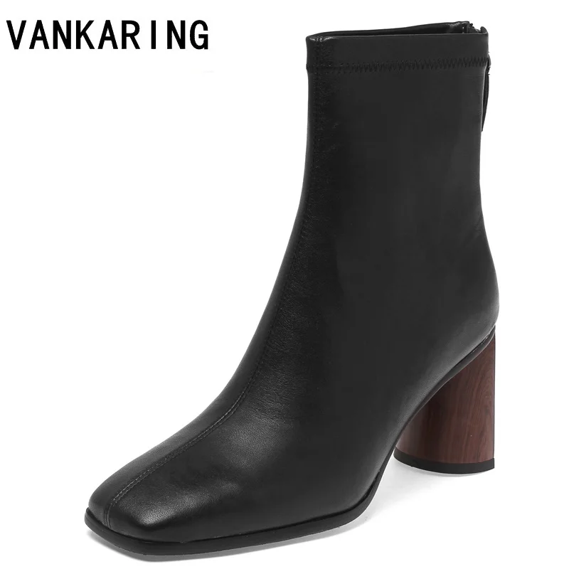 simple women ankle boots genuine leather chunky high heels shoes woman autumn winter 2023 luxury brand square toe booties mujer
simple women ankle boots genuine leather chunky high heels shoes woman autumn winter 2023 luxury brand square toe booties mujer