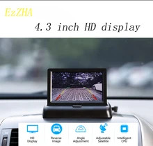 

Car Monitor 4.3 inch Foldable TFT LCD Display Rear View Reversing Camera Mirror Parking Assistance Rearview Monitors NTSC PAL