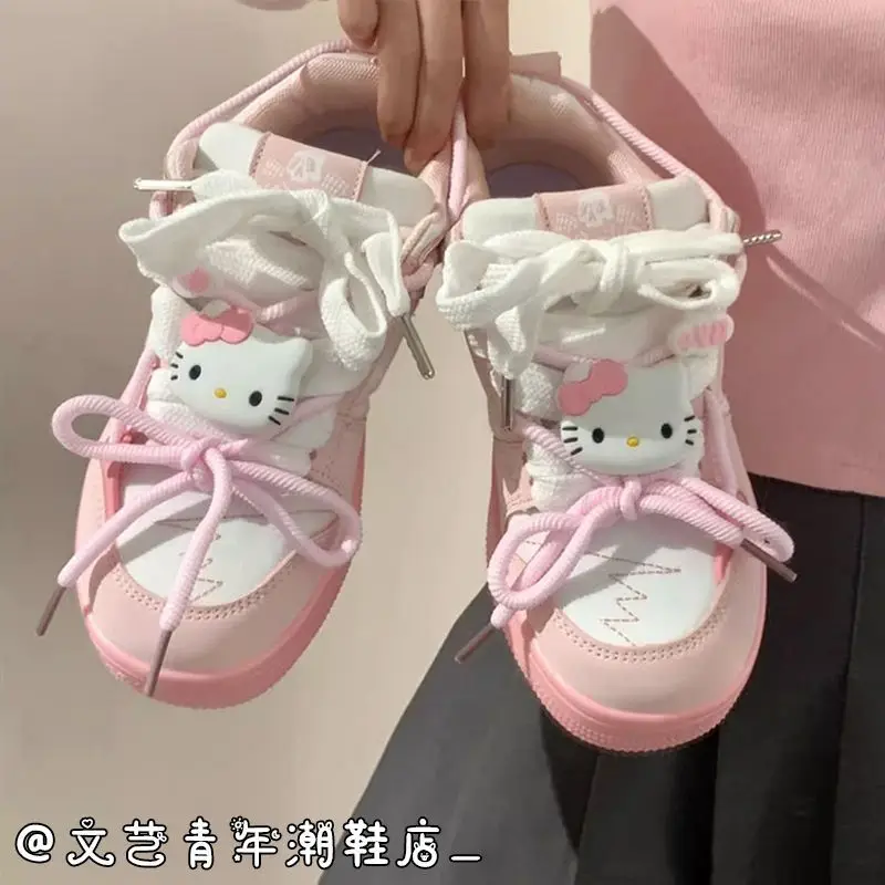 Ins Same Style Sanrio Hello Kitty Pink Kawaii Canvas Shoes Girly Heart Student Women's Shoes Kitty Cute American Canvas Shoes
Ins Same Style Sanrio Hello Kitty Pink Kawaii Canvas Shoes Girly Heart Student Women's Shoes Kitty Cute American Canvas Shoes